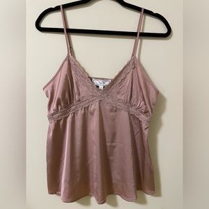 NWT Hippie Rose‎ Mauve Lilac Silky Lace Cami- M
